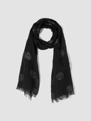 Linen Fil Coupé Shimmer Scarf