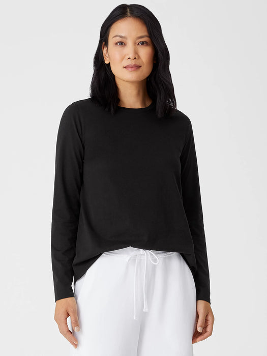 Organic Pima Cotton Jersey Long-Sleeve Tee