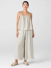 Washed Silk Skirt Pant