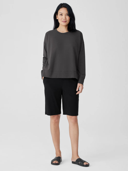 Pima Cotton Stretch Jersey Walking Shorts