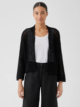 Peruvian Organic Cotton Boucle High Collar Cardigan