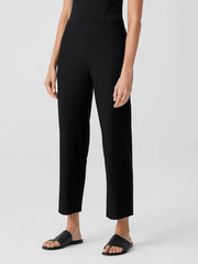 Washable Stretch Crepe Straight Pant