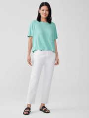 Organic Linen Jersey Round Neck Tee