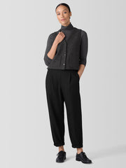 Lightweight Boiled Wool Vest in Regenerative Wool