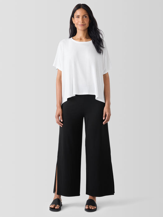 Stretch Jersey Knit Pant with Slits