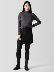Fine Merino Turtleneck Top in Regenerative Wool