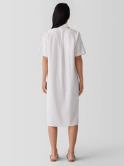 Organic Cotton Ripple Checkered Shirtdress