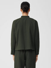 Organic Cotton Pucker Shirt Jacket