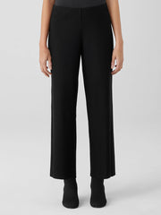 Washable Stretch Crepe Wide-Leg Pant