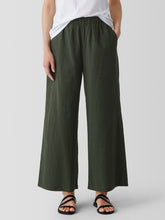 Organic Cotton Ripple Wide-Leg Pant