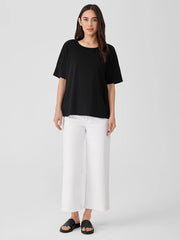 Organic Cotton Slub Crew Neck Tee