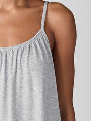 Mélange Organic Cotton Interlock Cami Sleep Dress