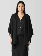 Fine Merino Poncho in Regenerative Wool