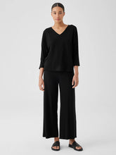 Stretch Jersey Knit Wide-Leg Pant