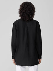 Handkerchief Linen Classic Collar Shirt