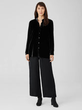 Sandwashed Cupro Wide-Leg Pant
