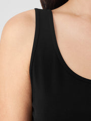 Stretch Silk Jersey Scoop Neck Tank