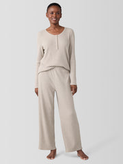 Mélange Organic Cotton Waffle Sleep Pant