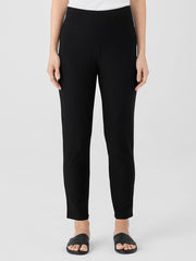 Washable Stretch Crepe High-Waisted Pant