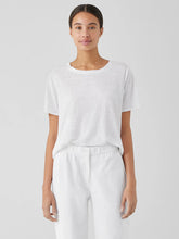 Organic Linen Jersey Crew Neck Tee