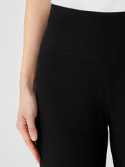 Washable Stretch Crepe High-Waisted Pant