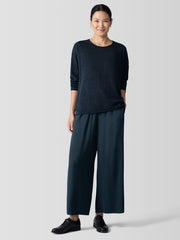 Silk Georgette Crepe Wide-Leg Pant