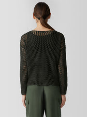 Peruvian Organic Cotton Cord Bateau Neck Top