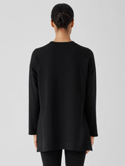 Cozy Brushed Terry Hug Crew Neck Long Top