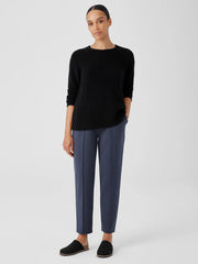 Cotton Fluff Crew Neck Long Top