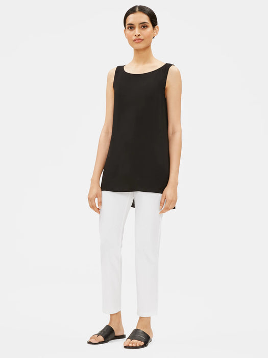 Washable Stretch Crepe Slim Ankle Pant