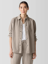 Garment-Dyed Utility Organic Cotton Shirt Jacket