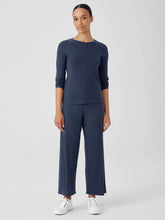 Variegated Rib Knit Wide-Leg Pant