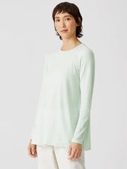 Fine Jersey Crew Neck Top