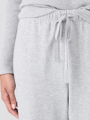 Mélange Organic Cotton Interlock Jogger Sleep Pant