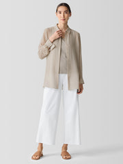 Sheer Silk Georgette Classic Collar Shirt