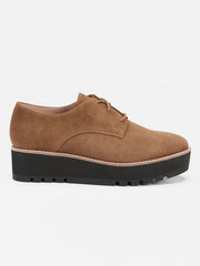 Eddy Mélange Herringbone Platform Oxford