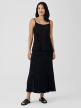 Crushed Silk Maxi Skirt