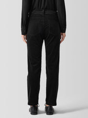 Organic Cotton Stretch Corduroy Straight Pant