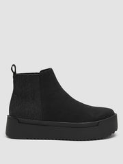Meng Tumbled Nubuck Platform Sneaker