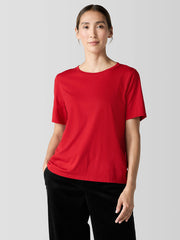 Organic Pima Cotton Jersey Round Neck Tee