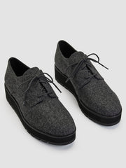 Eddy Mélange Herringbone Platform Oxford