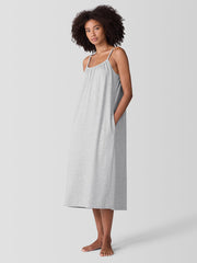 Mélange Organic Cotton Interlock Cami Sleep Dress