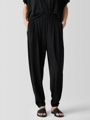 Stretch Jersey Knit Lantern Jogger Pant