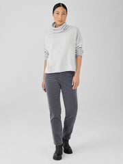Cotton and Recycled Cashmere Turtleneck Box-Top