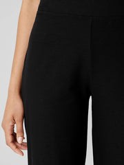 Washable Stretch Crepe Straight Pant