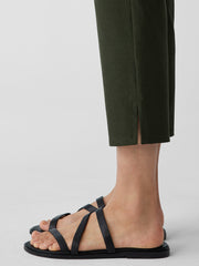 Washable Stretch Crepe Pant with Slits