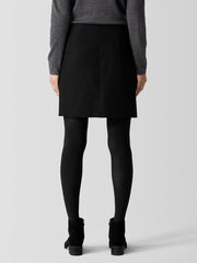 Felted Wool Jersey Mini Skirt in Regenerative Wool