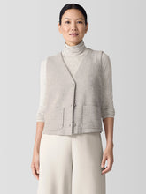 Lightweight Boiled Wool Vest in Regenerative Wool