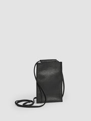 Textured Italian Leather Phone Pouch
