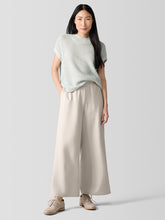 Felted Wool Jersey Wide-Leg Pant in Regenerative Wool